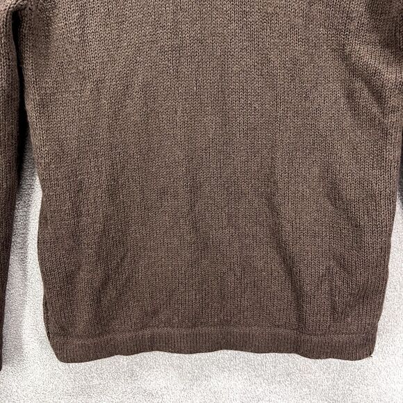 Banana Republic Sweater Mens Large Brown Knit High Neck Extra fine merino wool - Picture 11 of 16